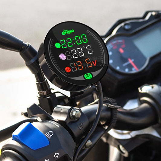 Morfayer YL-M05 4 In 1 Water Temperature Model 9-24V LED Night Vision Motorcycle Modification Instrument - Electrical Instruments by buy2fix | Online Shopping UK | buy2fix