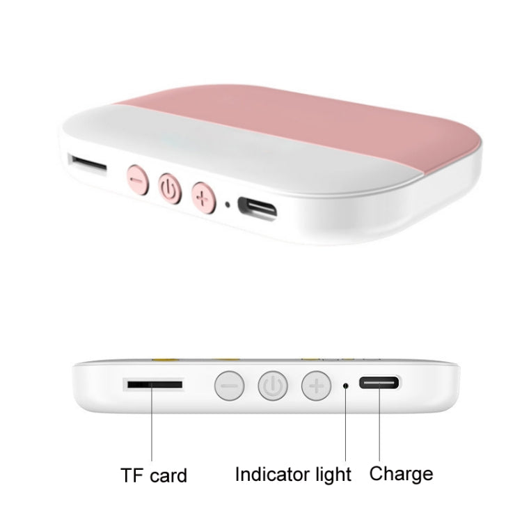 White Noise Bone Conduction Bluetooth Speaker Sleep Instrument(Pink) by buy2fix