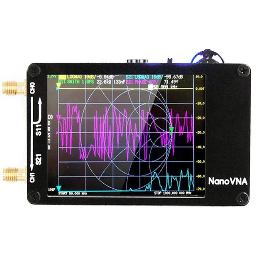 NANOVNA-H Upgraded Version 2.8 Inch TFT 50Khz-1.5Ghz Vector Network Antenna Analyzer MF HF VHF UHF With SD Card Slot Without Card(Black) - Other Tester Tool by buy2fix | Online Shopping UK | buy2fix
