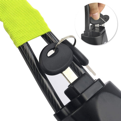 S308 Car Steering Wheel Wire Rope Lock Security Anti-theft Locks(Black) - Steering Wheel Locks by buy2fix | Online Shopping UK | buy2fix