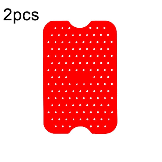 For NINJA DZ201 DZ401 Air Fryers 2pcs Silicone Pad Rectangular Liner(Red) - Oven Parts by buy2fix | Online Shopping UK | buy2fix