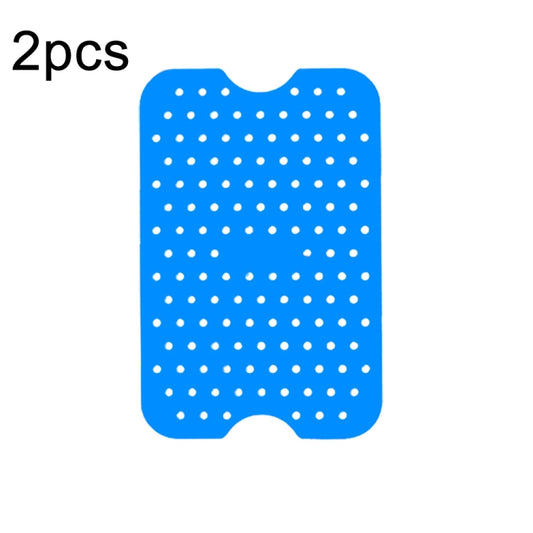 For NINJA DZ201 DZ401 Air Fryers 2pcs Silicone Pad Rectangular Liner(Blue) - Oven Parts by buy2fix | Online Shopping UK | buy2fix