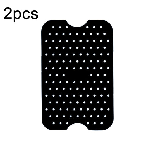 For NINJA DZ201 DZ401 Air Fryers 2pcs Silicone Pad Rectangular Liner(Black) - Oven Parts by buy2fix | Online Shopping UK | buy2fix