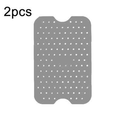 For NINJA DZ201 DZ401 Air Fryers 2pcs Silicone Pad Rectangular Liner(Grey) - Oven Parts by buy2fix | Online Shopping UK | buy2fix