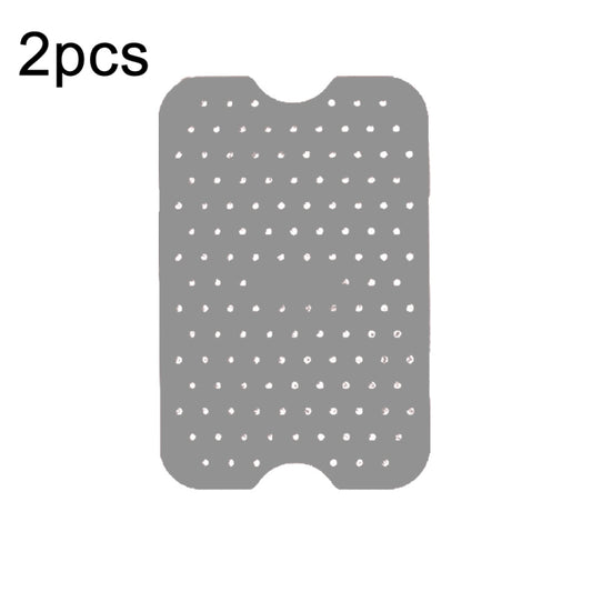 For NINJA DZ201 DZ401 Air Fryers 2pcs Silicone Pad Rectangular Liner(Grey) - Oven Parts by buy2fix | Online Shopping UK | buy2fix