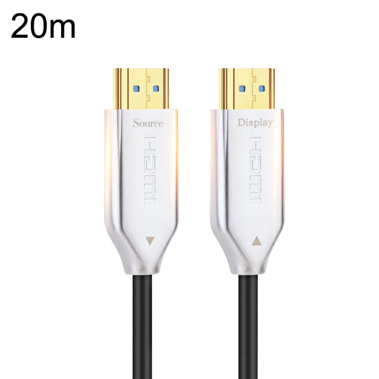 2.0 Version HDMI Fiber Optical Line 4K Ultra High Clear Line Monitor Connecting Cable, Length: 20m(White) by buy2fix
