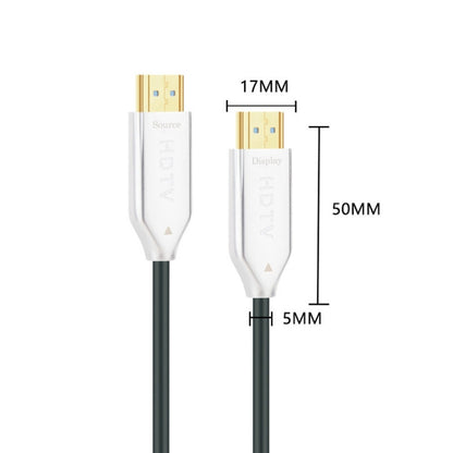 2.0 Version HDMI Fiber Optical Line 4K Ultra High Clear Line Monitor Connecting Cable, Length: 40m(White) by buy2fix
