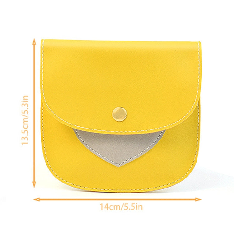 Portable Large Capacity PU Sanitary Napkin Pad Storage Bag(Gray+Yellow) - Storage Bags by buy2fix | Online Shopping UK | buy2fix