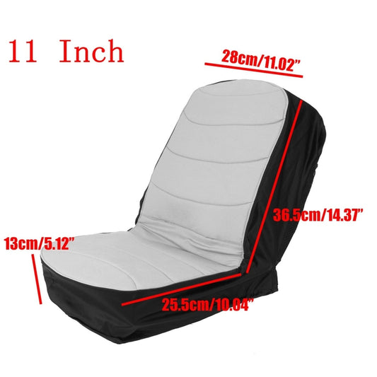 Dustproof Seat Cover For Grass Cutter / Agricultural Vehicle / Forklift / Tractor, Size: 11 Inch (Gray Black) - Seat Accessories by buy2fix | Online Shopping UK | buy2fix