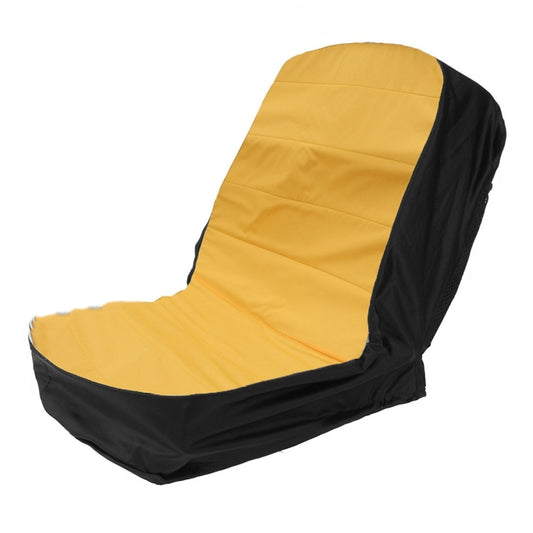 Dustproof Seat Cover For Grass Cutter / Agricultural Vehicle / Forklift / Tractor, Size: 15 Inch (Yellow Black) - Seat Accessories by buy2fix | Online Shopping UK | buy2fix