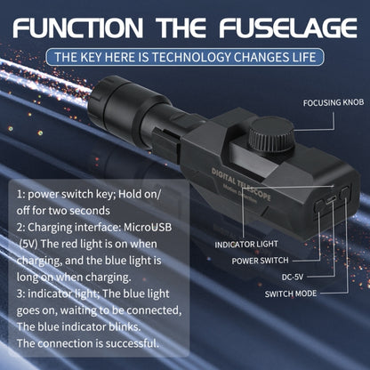 W007 WIFI Digital Telescope 70X Wireless Motion Detection Monitor Monocular With Metal Tripod by buy2fix