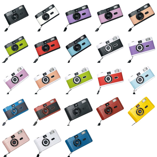 R2-FILM Retro Manual Reusable Film Camera for Children without Film(Black+Pink Purple) - Children Cameras by buy2fix | Online Shopping UK | buy2fix