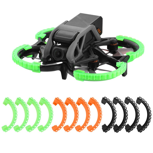 For DJI Avata BRDRC-9604 4pcs Drone Propeller TPU Protective Guard UAV Bumper Anti-collision Ring Cover(Black) - Other by BRDRC | Online Shopping UK | buy2fix