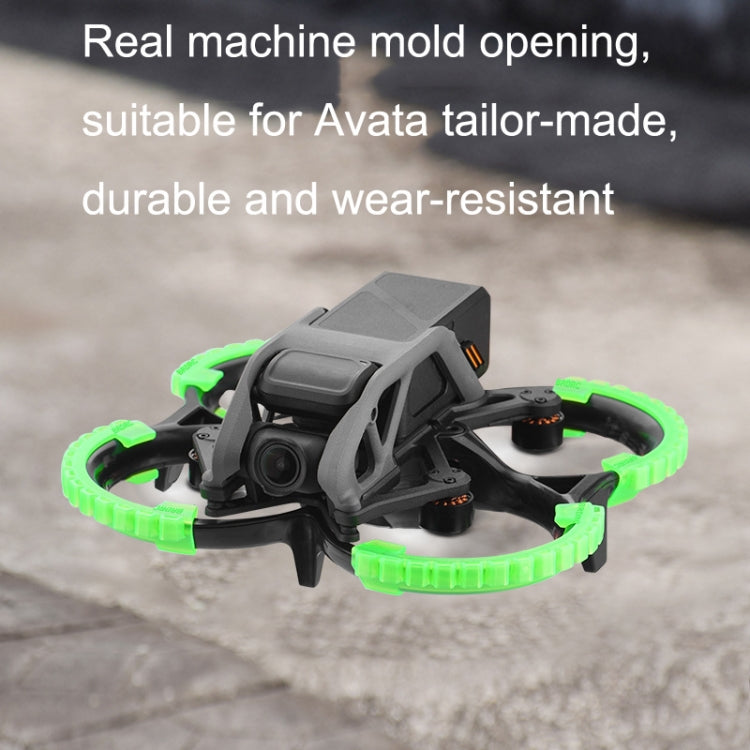 For DJI Avata BRDRC-9604 4pcs Drone Propeller TPU Protective Guard UAV Bumper Anti-collision Ring Cover(Black) - Other by BRDRC | Online Shopping UK | buy2fix