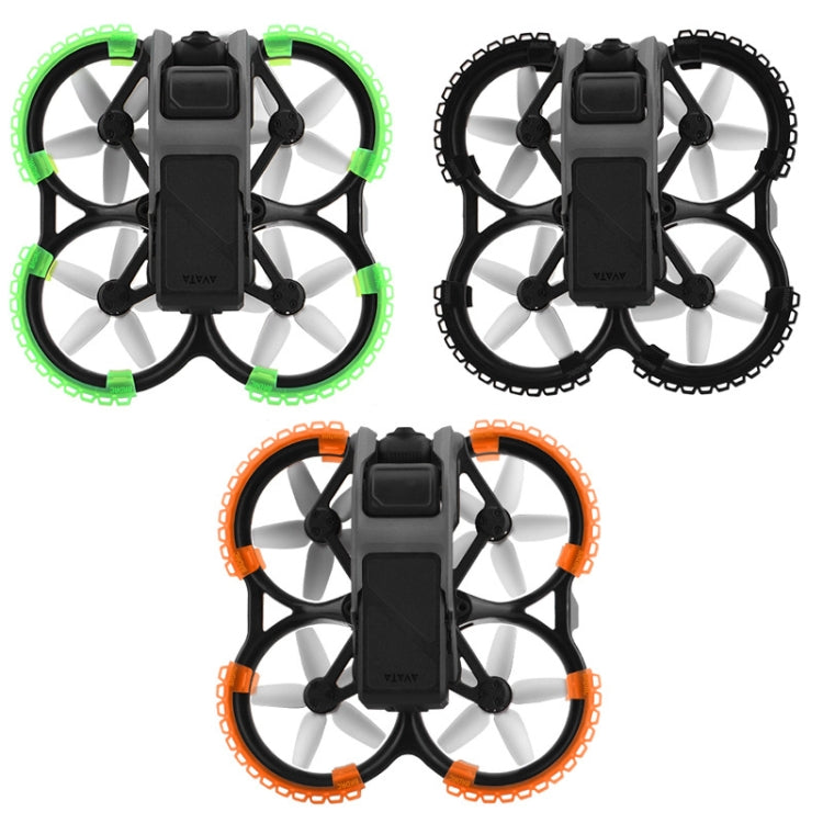 For DJI Avata BRDRC-9604 4pcs Drone Propeller TPU Protective Guard UAV Bumper Anti-collision Ring Cover(Black) - Other by BRDRC | Online Shopping UK | buy2fix