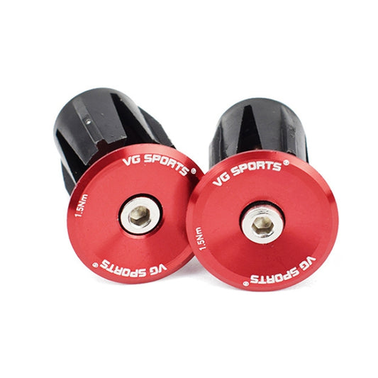 2pairs Aluminum Alloy Bicycle Expansion Handlebar Plug(Red) - Bicycle Grips by buy2fix | Online Shopping UK | buy2fix