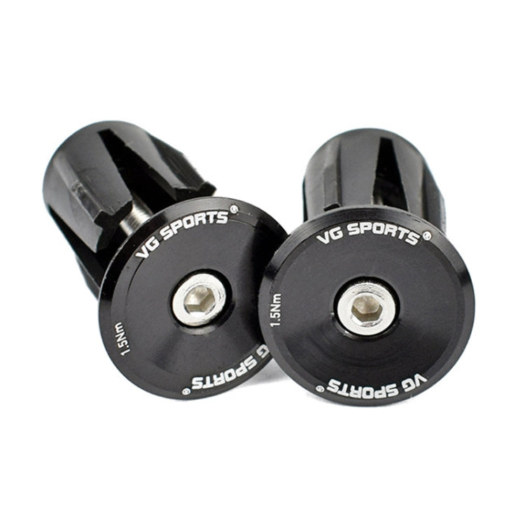 2pairs Aluminum Alloy Bicycle Expansion Handlebar Plug(Black) by buy2fix