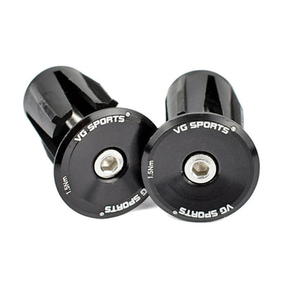 2pairs Aluminum Alloy Bicycle Expansion Handlebar Plug(Black) by buy2fix