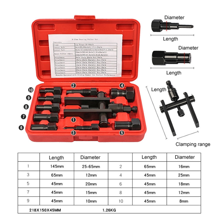Two Claw Motorcycle Bearing Removal Tool - Motorcycle Maintenance Tools by buy2fix | Online Shopping UK | buy2fix