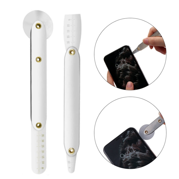 2 In 1 Roller Type Screen Removal Tool Tablet Phone Notebook Screen Separation Cutting Steel Blade by buy2fix