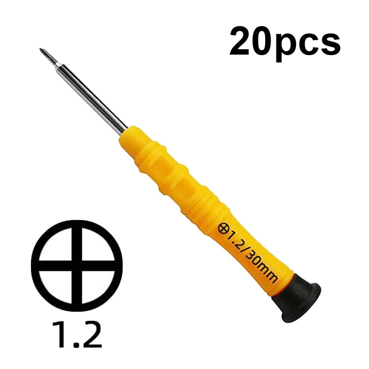 20pcs Mini Screwdriver Anti-Slip Mobile Phone Disassembly Maintenance Tools, Series: 1.2 Phillips by buy2fix