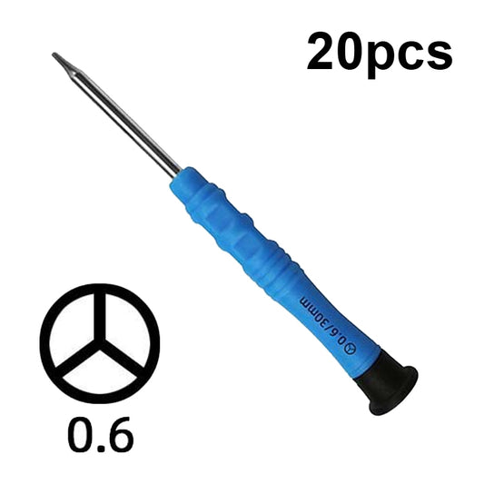 20pcs Mini Screwdriver Anti-Slip Mobile Phone Disassembly Maintenance Tools, Series: 0.6Y by buy2fix