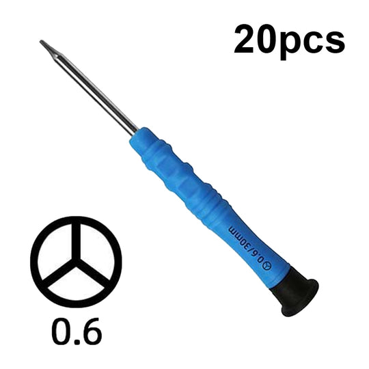 Mini tournevis antidérapant, outils d'entretien de démontage de téléphone portable, série: 0,6 ans, 20 pièces