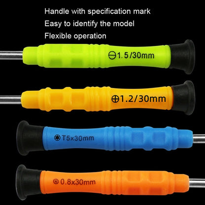 20pcs Mini Screwdriver Anti-Slip Mobile Phone Disassembly Maintenance Tools, Series: 0.6Y by buy2fix