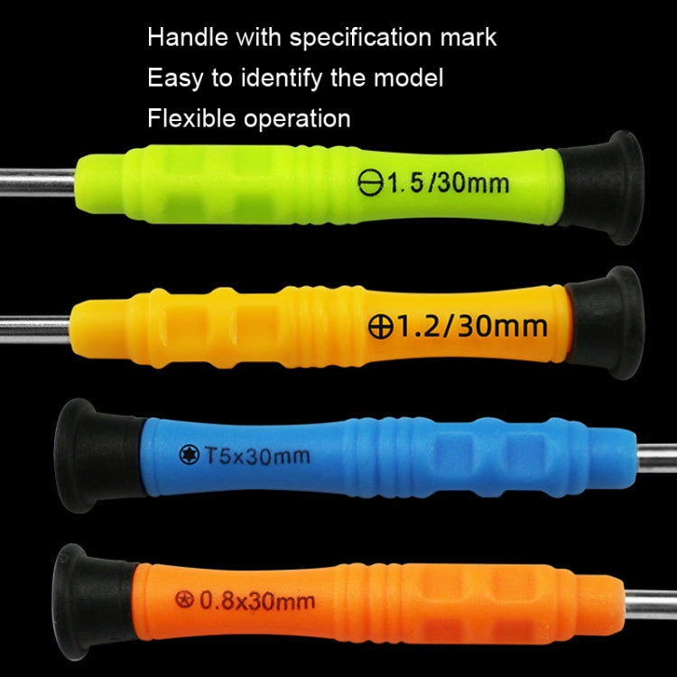 20pcs Mini Screwdriver Anti-Slip Mobile Phone Disassembly Maintenance Tools, Series: T2 by buy2fix
