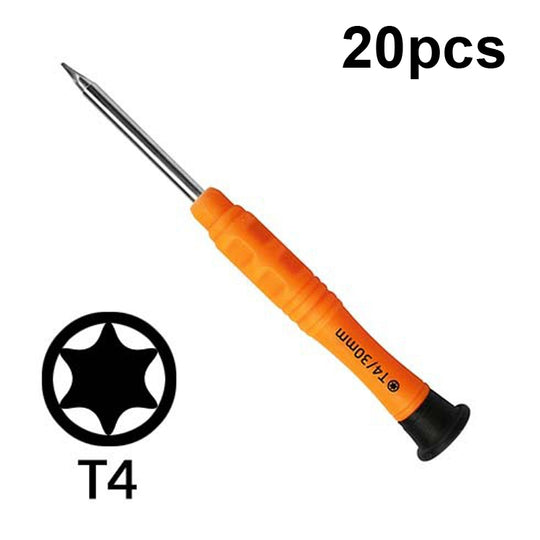 20 pièces Mini tournevis anti-dérapant outils d'entretien de démontage de téléphone portable, série: T4