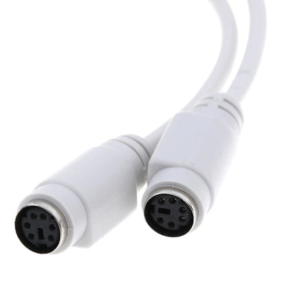 PS2 2pcs 1 to 2 Transfer Wiring Industrial Computer with Keyboard Mouse Interface(0.29m) by buy2fix