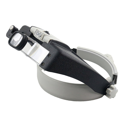 81007-AP LED Light Head-mounted Electronic Repair Tool Magnifying Glass - Glasses Style by buy2fix | Online Shopping UK | buy2fix