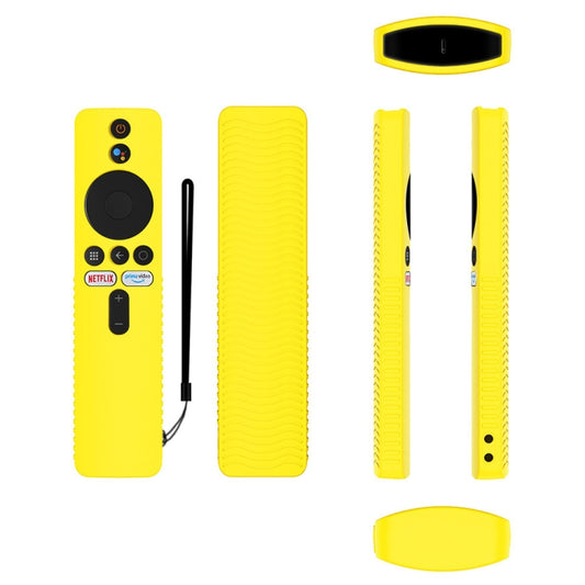 For Xiaomi 4K TV Stick Y48 Remote Control Anti-Drop Silicone Protective Cover(Yellow) by buy2fix