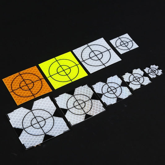 FP001 Diamond Tunnel Mapping Reflective Sticker Monitoring Measurement Point Sticker, Size: 60x60mm With Triangle - Other Tester Tool by buy2fix | Online Shopping UK | buy2fix
