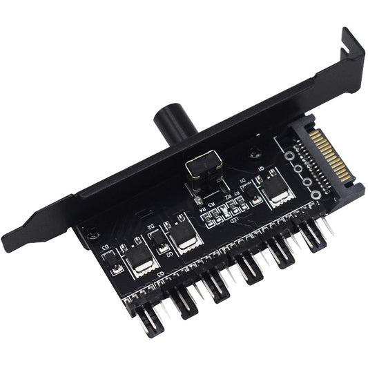PIC Bit Case Cooling Fan Control Switch PWM 6 Way Computer Fan Speed Controller(SATA) by buy2fix