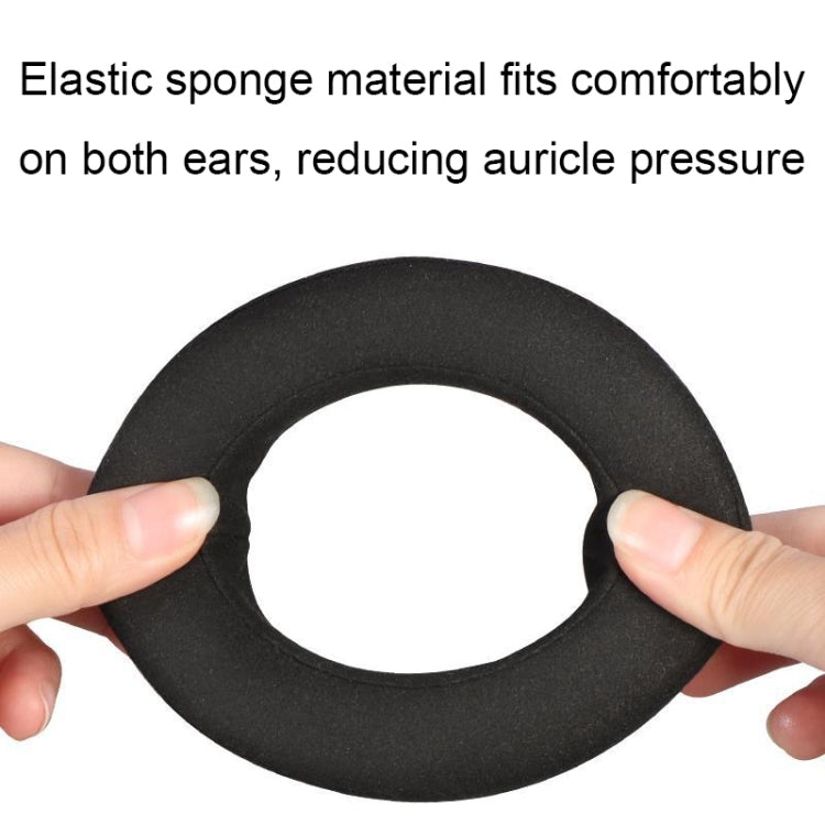For Focal Clear MG Pro 2pcs Leather Breathable and Comfortable Headset Cover, Color: Fiber Black - Earmuff & Pad by buy2fix | Online Shopping UK | buy2fix