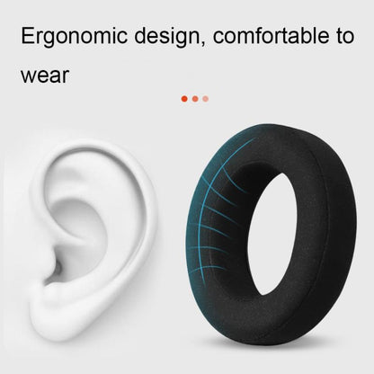 For Focal Clear MG Pro 2pcs Leather Breathable and Comfortable Headset Cover, Color: Fiber Black - Earmuff & Pad by buy2fix | Online Shopping UK | buy2fix