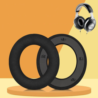 For Focal Clear MG Pro 2pcs Leather Breathable and Comfortable Headset Cover, Color: Fiber Black - Earmuff & Pad by buy2fix | Online Shopping UK | buy2fix