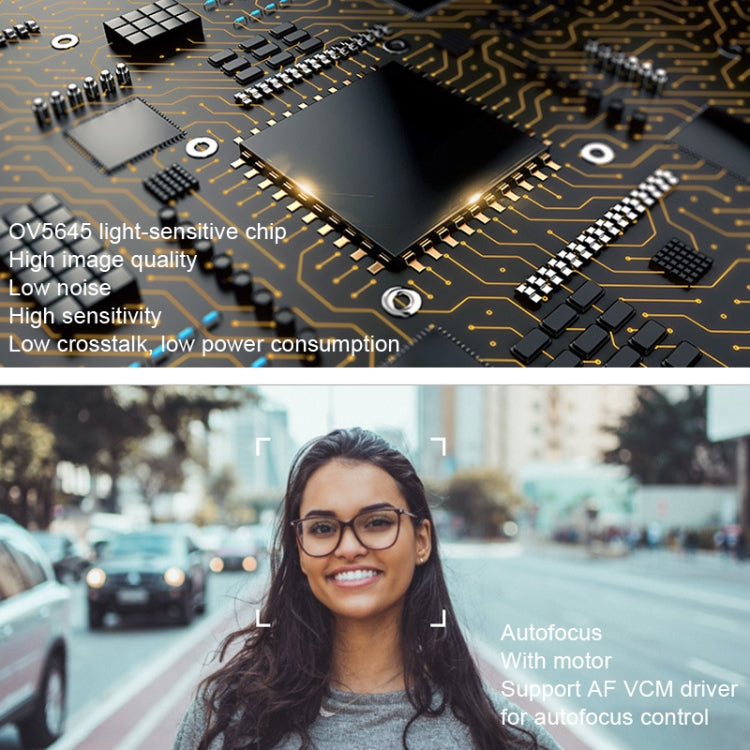 OV5645-AF-V1.0 HD Wide Angle MIPI Monitoring Module CMOS 5MP Scan Code FPC Camera Module by buy2fix