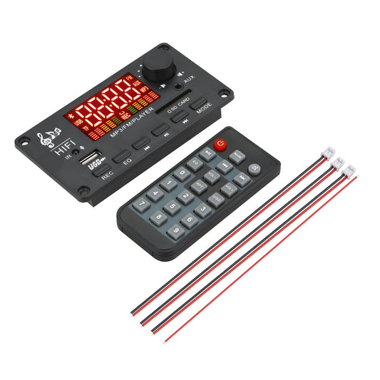 JX-Y04 12V 50W Color Screen Bluetooth Decoding Board,Support FM / Call / Recording, Color: Black - Car MP3 & MP4 & MP5 by buy2fix | Online Shopping UK | buy2fix