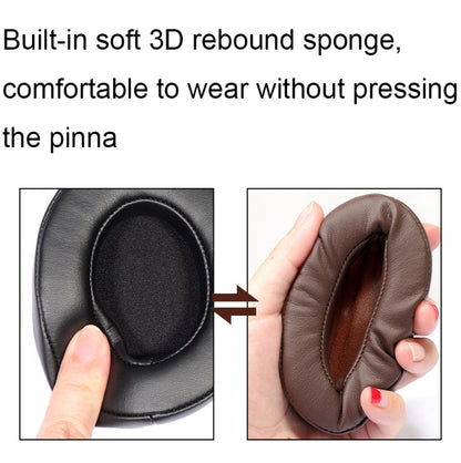 For Edifier W855BT 2pcs Headset Soft and Breathable Sponge Cover, Color: Black Lambskin - Earmuff & Pad by buy2fix | Online Shopping UK | buy2fix