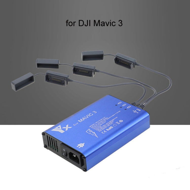 for DJI Mavic 3 YX 1 to 5 Charger With Switch(UK Plug) - Charger by buy2fix | Online Shopping UK | buy2fix