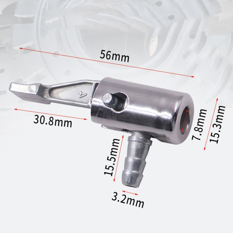 2pcs Vehicle Inflatable Pump Tube Joint Tire Mouth Gas Mouth Tube Fast Connector Inflatable Pump To Rotate by buy2fix