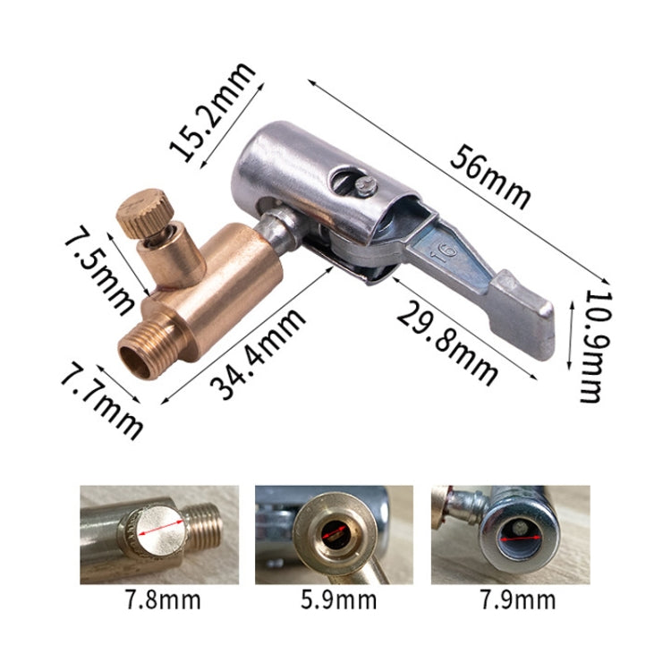 2pcs Vehicle Inflatable Pump Tube Joint Tire Mouth Gas Mouth Tube Fast Connector Inflatable Pump Can Be Relieved by buy2fix