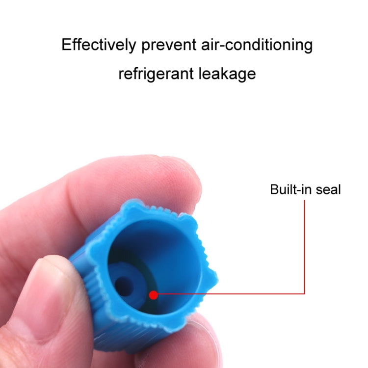 20pcs Automobile Air Conditioning Valve Plastic Dust Cap(Low Pressure) - Air Conditioning System by buy2fix | Online Shopping UK | buy2fix
