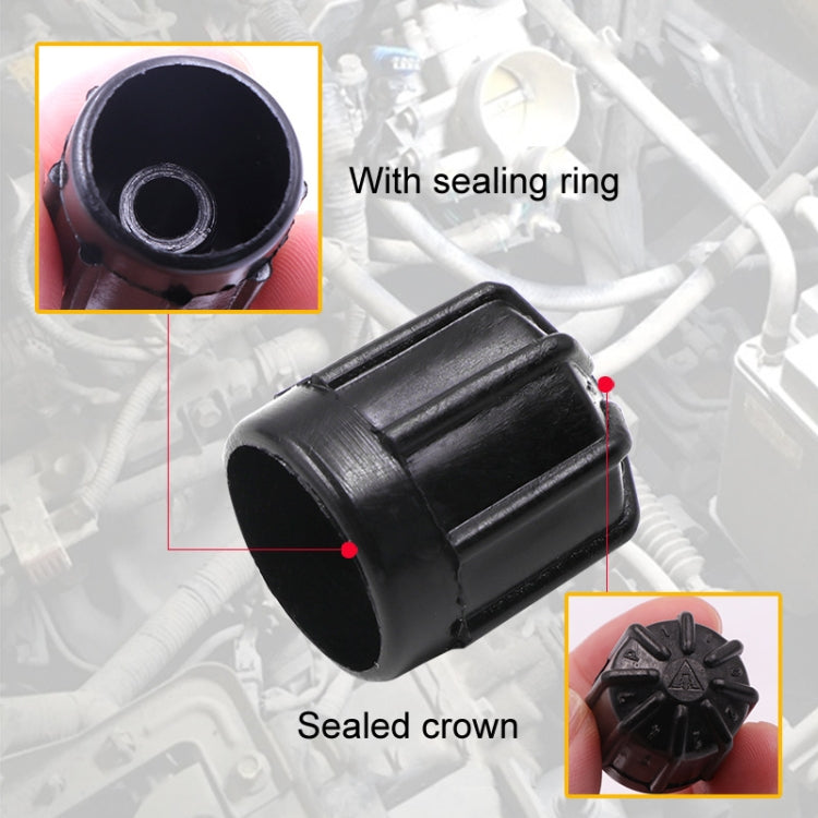 20pcs Car Air Conditioner Dustproof Plastic Valve Leakproof Cap(Large) - Air Conditioning System by buy2fix | Online Shopping UK | buy2fix