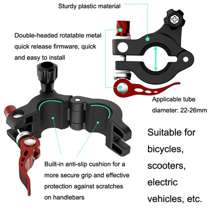 For DJI Mini 3 Pro / RC1 Sunnylife MM3-ZJ400 Remote Control Shooting Camera Bicycle Clip(Black) - Holder Series by Sunnylife | Online Shopping UK | buy2fix