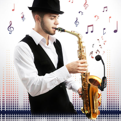 Saxophone Outdoor Performance Wireless Microphone Pickup(Black) by buy2fix