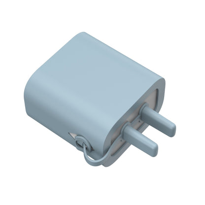 For Apple 5W AC01 Charger Silicone Protective Cover(Fog Blue) by buy2fix