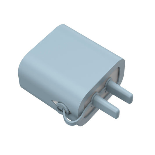 For Apple 5W AC01 Charger Silicone Protective Cover(Fog Blue) by buy2fix